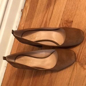Franco Sarto heel deep tan/brown color size 8